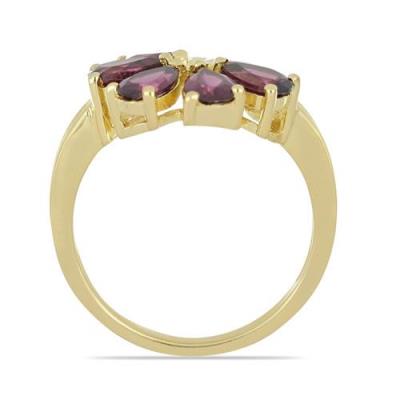 BUY REAL RHODOLITE MULTI GEMSTONE RING IN 925 SILVER